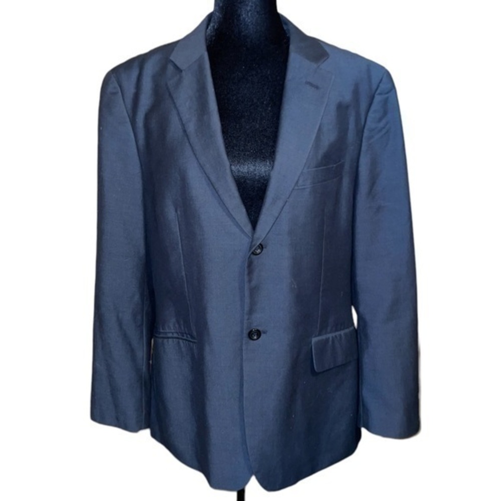 Liz Claiborne LUXE Mens Charcoal
Wool/Silk Blend 2 Button Sport
Coat Jacket